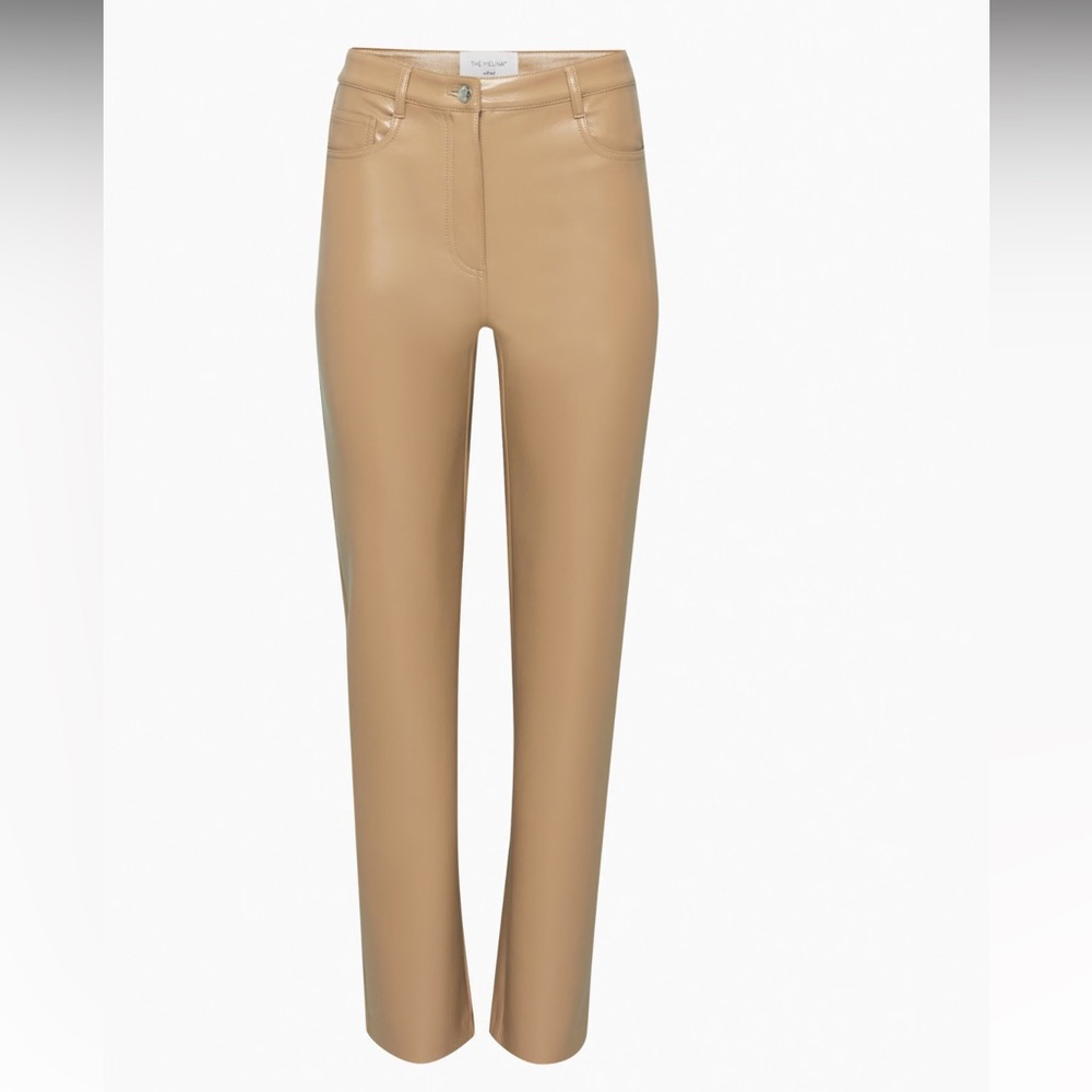 Aritzia - Wilfred - Brown High-Rise Leather Pants - Size 0